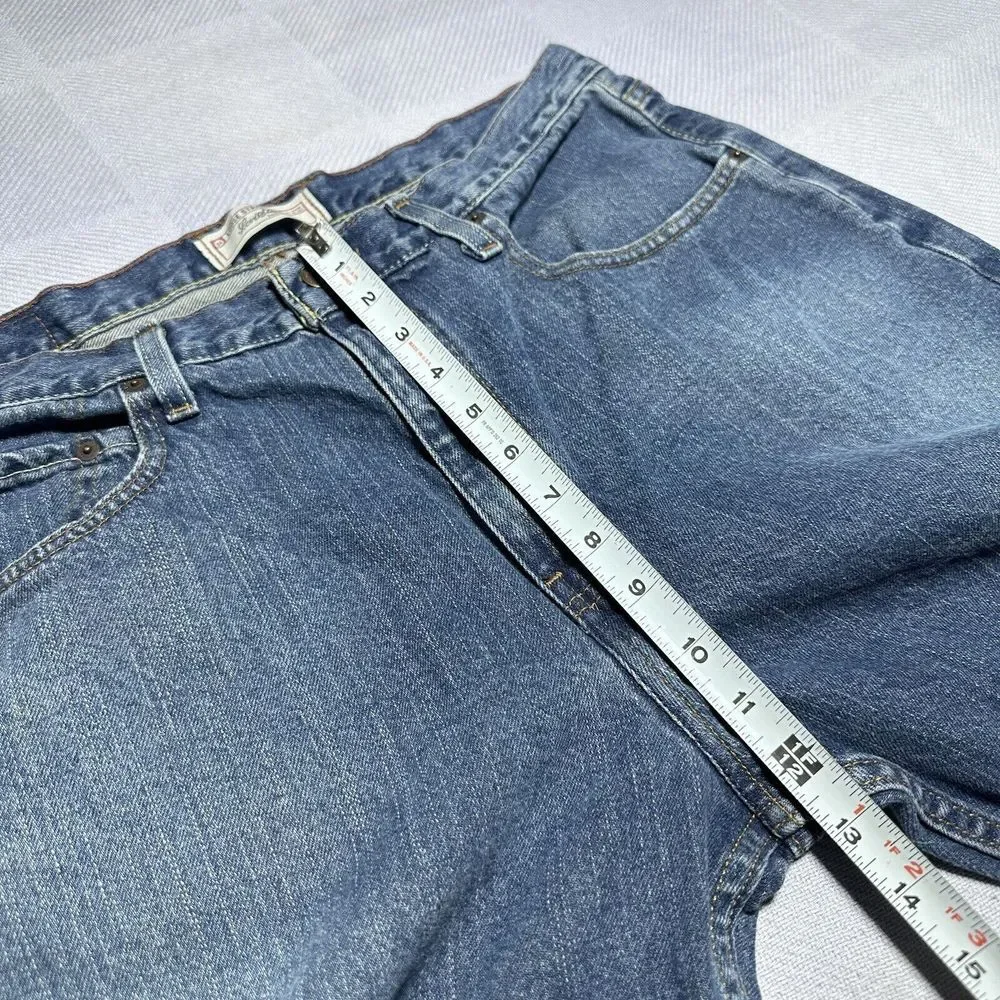Vintage Y2K Levi's Signature‎ Loose Straight Blue Denim Jeans Men's 34x32.5**